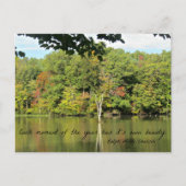 引用文about seasons by R.W. Emerson ポストカード (正面)