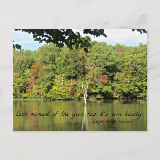 引用文about seasons by R.W. Emerson ポストカード (正面)