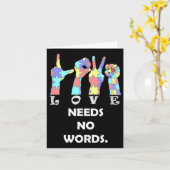 引用文Asl愛は言葉を必要としない カード (黄色い花)