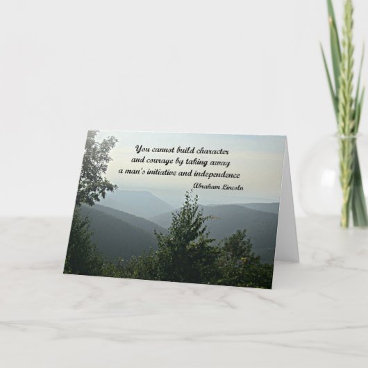 引用文by Abraham LiNcoln: You can't build カード (正面)