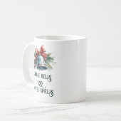 引用文I松の枝とベルクリスマス コーヒーマグカップ (正面左)