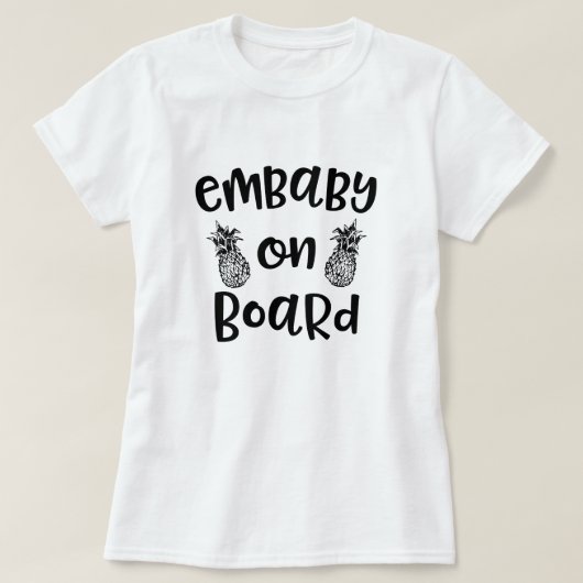 引用文IVFの移動の胚のギフトの上のEmbaby Tシャツ (デザイン正面)
