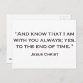 引用文JES 05私は常にあなたと一緒にいることを知っている ポストカード (正面/裏面)