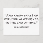 引用文JES 05私は常にあなたと一緒にいることを知っている ポストカード (正面)