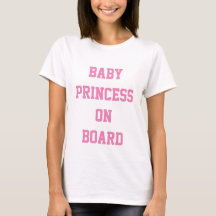 引用文tシャツベビープリンセスオンボード