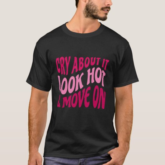 引用文Wで熱い手を見て泣やる気を起こさせるく Tシャツ (正面)