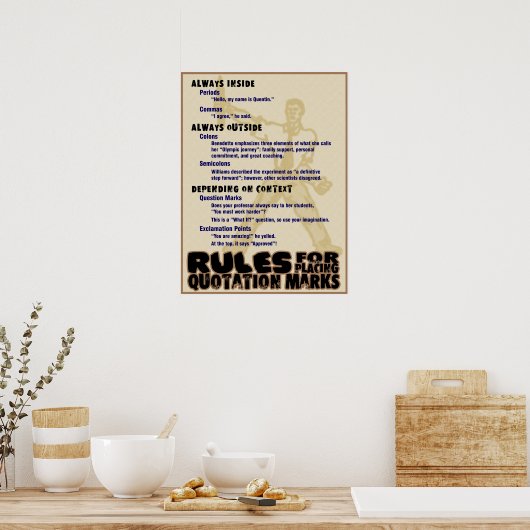 引用符 ポスター (キッチン)