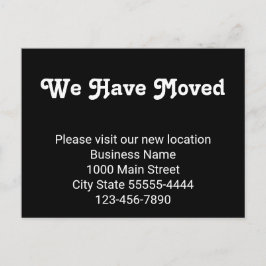 引越しいたしましたのでお越し下さい ポストカード