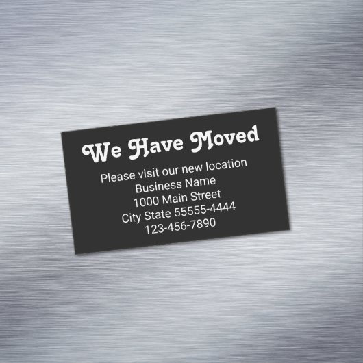 引越しいたしましたのでお越し下さい マグネット名刺 (インサイチュ)