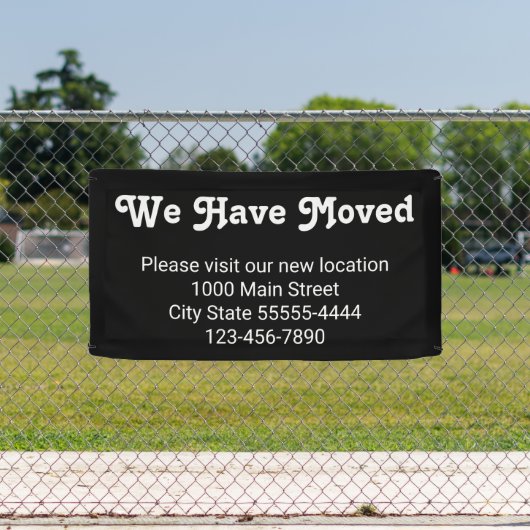 引越しいたしましたのでお越し下さい 横断幕 (インサイチュ)