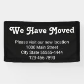 引越しいたしましたのでお越し下さい 横断幕 (横)