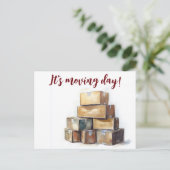 引越しおめでとうございます ポストカード (スタンド正面)