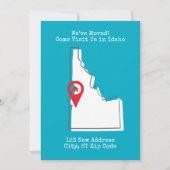 引越ししました!ぜひアイダホに遊びに来てください 案内状 (正面)