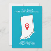 引越ししました!インディアナ州へ遊びに来てください 案内状 (正面)