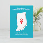 引越ししました!インディアナ州へ遊びに来てください 案内状 (スタンド正面)