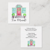 引越ししました！クリスマスのお知らせ エンクロージャーカード (正面/裏面)