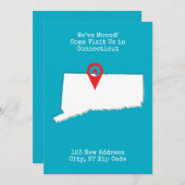 引越ししました！ コネチカットに遊びに来てください 案内状 (正面/裏面)