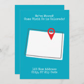 引越ししました！コロラドに遊びに来てください 案内状 (正面/裏面)