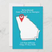 引越ししました！ジョージアでお待ちしております 案内状 (正面)