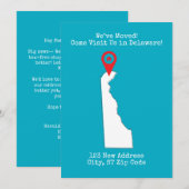 引越ししました！デラウェアでお待ちしております 案内状 (正面/裏面)