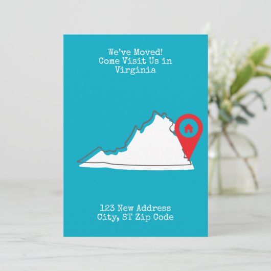 引越ししました！バージニアにお越しください 案内状 (スタンド正面)