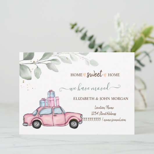 引越ししました, ピンクの車のプレゼント (スタンド正面)