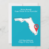 引越ししました！フロリダでお待ちしております 案内状 (正面)