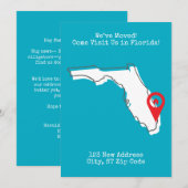 引越ししました！フロリダでお待ちしております 案内状 (正面/裏面)