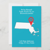 引越ししました！マサチューセッツに遊びに来てください 案内状 (正面)