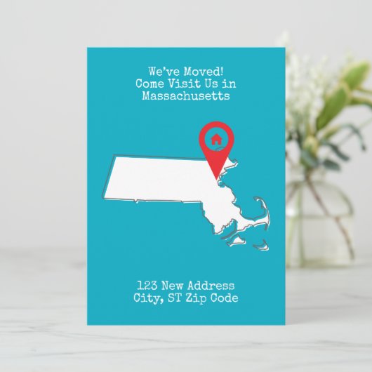 引越ししました！マサチューセッツに遊びに来てください 案内状 (スタンド正面)