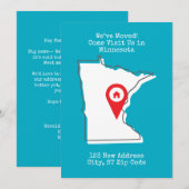 引越ししました！ミネソタに遊びに来てください 案内状 (正面/裏面)