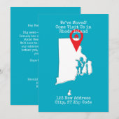 引越ししました！ロードアイランドに遊びに来てください 案内状 (正面/裏面)