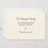 引越ししました！州から州へのお知らせ 案内状 (裏面)