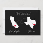 引越ししました！州から州へのお知らせ 案内状 (正面)