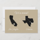 引越ししました！州から州へ 案内状 (正面)