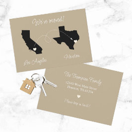 引越ししました!州から州へ 案内状