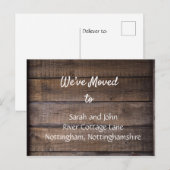 引越ししました 新住所のお知らせはがき 案内ポストカード (正面/裏面)