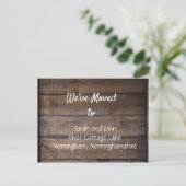 引越ししました 新住所のお知らせはがき 案内ポストカード (スタンド正面)