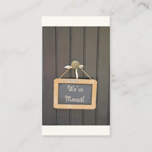 引越ししました - 新住所のお知らせ エンクロージャーカード (正面)