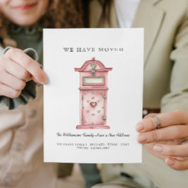 引越ししました - 新住所 ハート メールボックス 案内状