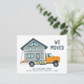 引越した | 引っ越しトラック 案内ポストカード (スタンド正面)