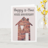 引越して2年のお祝いカード カード (黄色い花)