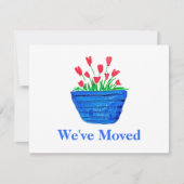 引越しのお知らせカード ノートカード (正面)