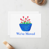 引越しのお知らせカード ノートカード (正面/裏面インサイチュ)