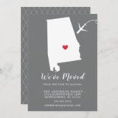 引越しのお知らせ | アラバマ州 招待状 (正面/裏面)