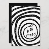 引越しのお知らせ (スパイラルロード) 案内状 (正面/裏面)