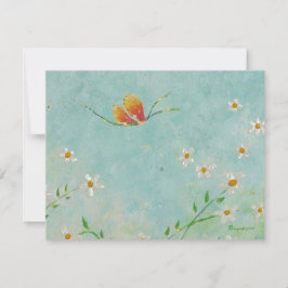 引越しのお知らせ バタフライカード 招待状