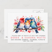 引越しのお知らせ ラブバード 案内ポストカード (正面/裏面)