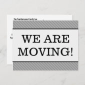 「引越しのお知らせ」住所変更のポストカード 案内ポストカード (正面/裏面)