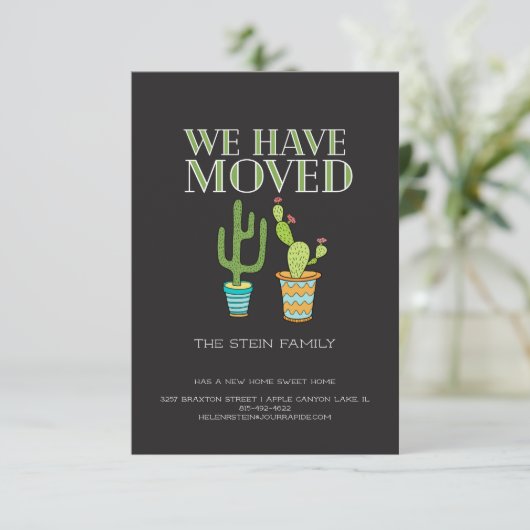 引越しのお知らせ | 我が家 案内状 (スタンド正面)